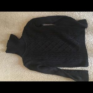 Black warm sweater